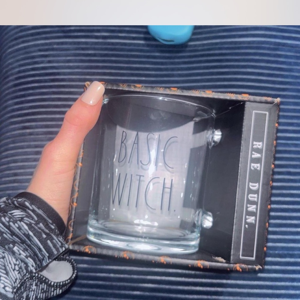 Rae Dunn 'Basic Witch' Clear Glass Mug
